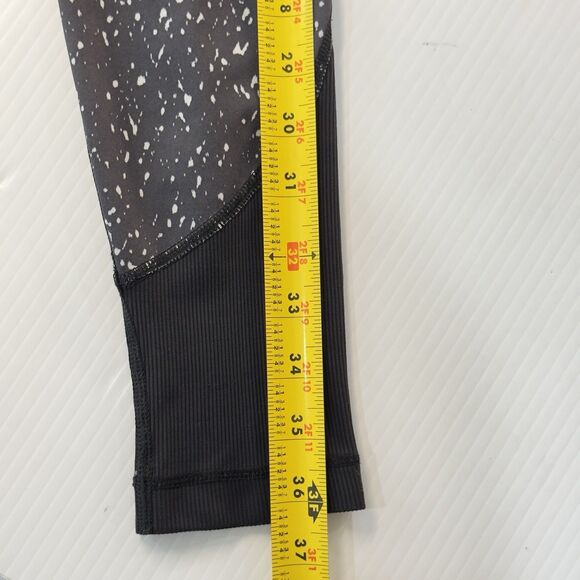 Lululemon Wunder Under High-Rise 30" Black White Speckled Luxtreme Leggings Sz 4 - Picture 6 of 8